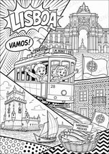 Portugal POP Art Ausmalbilder 15 Malvorlagen – Materialseite 3