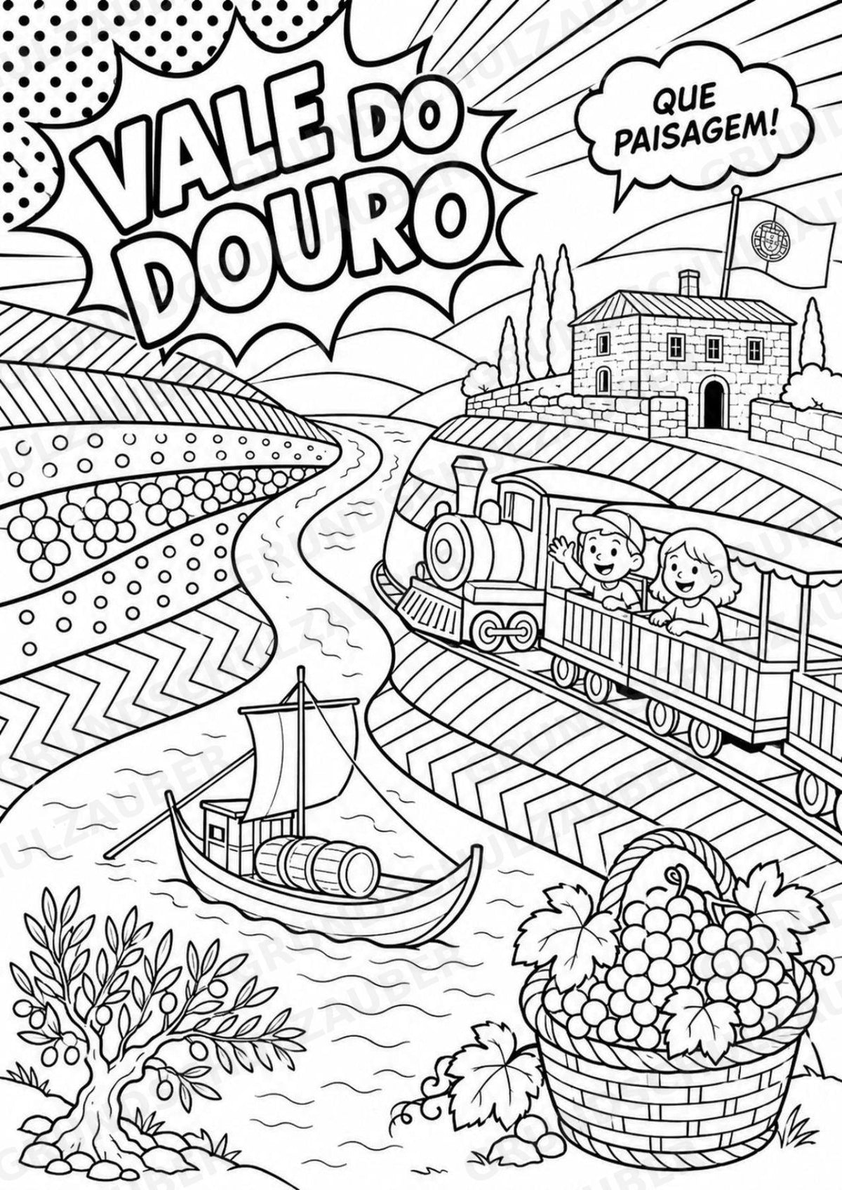 Portugal POP Art Ausmalbilder 15 Malvorlagen – Materialseite 6