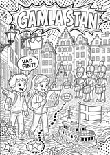 Schweden POP Art Ausmalbilder 15 Malvorlagen – Materialseite 4