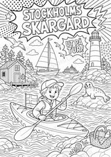 Schweden POP Art Ausmalbilder 15 Malvorlagen – Materialseite 5