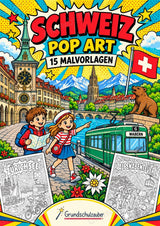 Schweiz POP Art Ausmalbilder 15 Malvorlagen – Cover