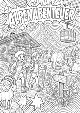 Schweiz POP Art Ausmalbilder 15 Malvorlagen – Materialseite 4