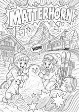 Schweiz POP Art Ausmalbilder 15 Malvorlagen – Materialseite 5