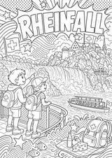 Schweiz POP Art Ausmalbilder 15 Malvorlagen – Materialseite 7