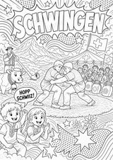 Schweiz POP Art Ausmalbilder 15 Malvorlagen – Materialseite 13
