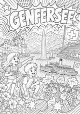 Schweiz POP Art Ausmalbilder 15 Malvorlagen – Materialseite 14