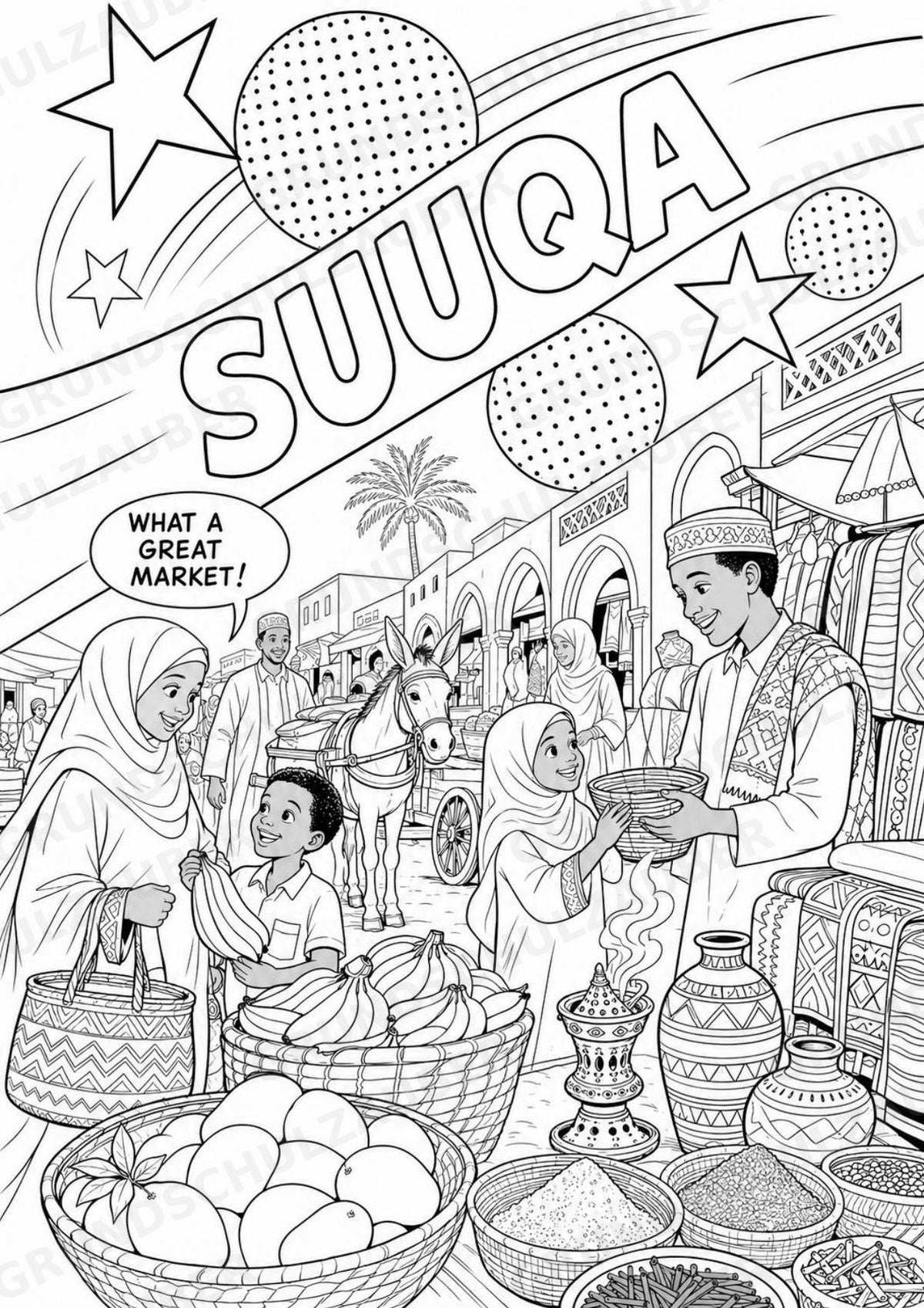 Somalia POP Art Ausmalbilder 15 Malvorlagen – Materialseite 11