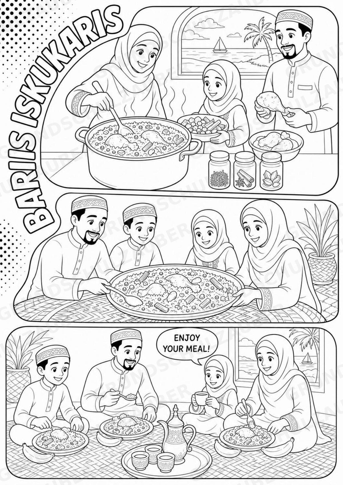 Somalia POP Art Ausmalbilder 15 Malvorlagen – Materialseite 12