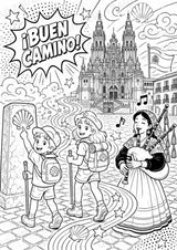 Spanien POP Art Ausmalbilder 15 Malvorlagen – Materialseite 8