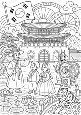 Südkorea POP Art Ausmalbilder 15 Malvorlagen – Materialseite 4
