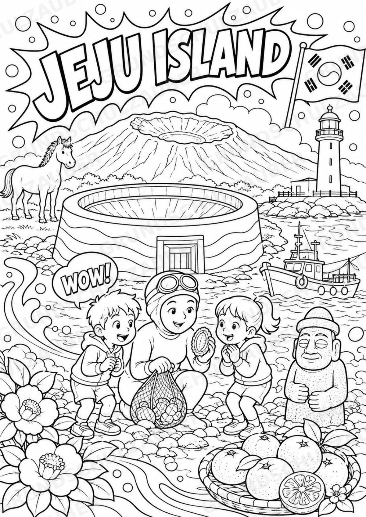 Südkorea POP Art Ausmalbilder 15 Malvorlagen – Materialseite 5