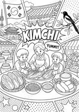 Südkorea POP Art Ausmalbilder 15 Malvorlagen – Materialseite 7