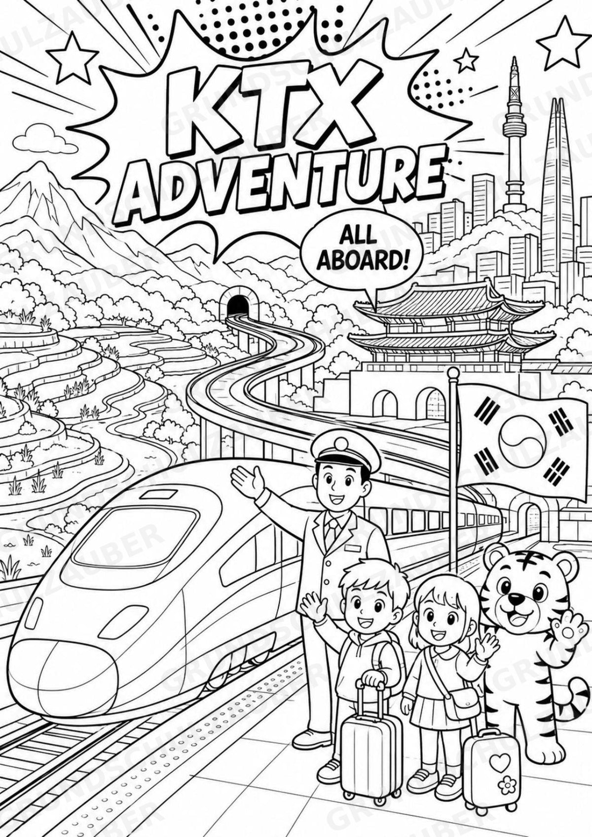 Südkorea POP Art Ausmalbilder 15 Malvorlagen – Materialseite 14