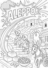 Syrien POP Art Ausmalbilder 15 Malvorlagen – Materialseite 3