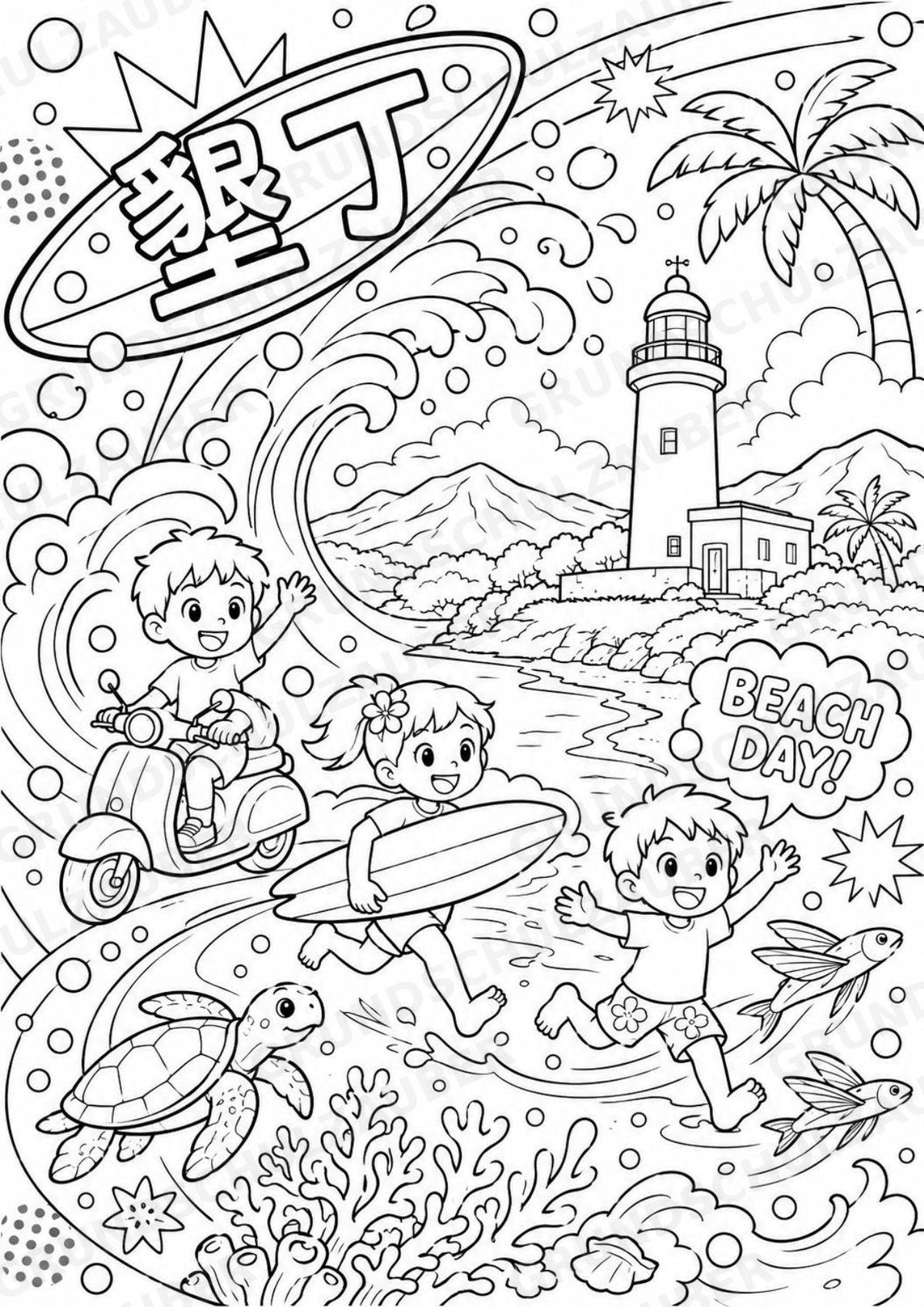 Taiwan POP Art Ausmalbilder 15 Malvorlagen – Materialseite 7