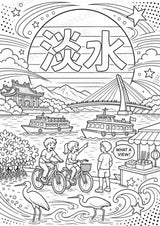 Taiwan POP Art Ausmalbilder 15 Malvorlagen – Materialseite 9