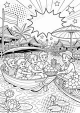Thailand POP Art Ausmalbilder 15 Malvorlagen – Materialseite 4