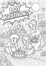 Thailand POP Art Ausmalbilder 15 Malvorlagen – Materialseite 6
