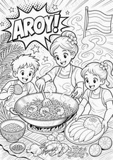 Thailand POP Art Ausmalbilder 15 Malvorlagen – Materialseite 7