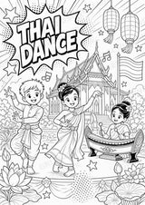 Thailand POP Art Ausmalbilder 15 Malvorlagen – Materialseite 8