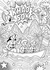 Thailand POP Art Ausmalbilder 15 Malvorlagen – Materialseite 11