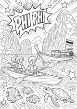 Thailand POP Art Ausmalbilder 15 Malvorlagen – Materialseite 12