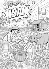 Thailand POP Art Ausmalbilder 15 Malvorlagen – Materialseite 13
