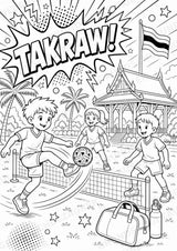 Thailand POP Art Ausmalbilder 15 Malvorlagen – Materialseite 15