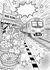 Thailand POP Art Ausmalbilder 15 Malvorlagen – Materialseite 16