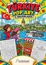Türkei POP Art Ausmalbilder 15 Malvorlagen – Cover
