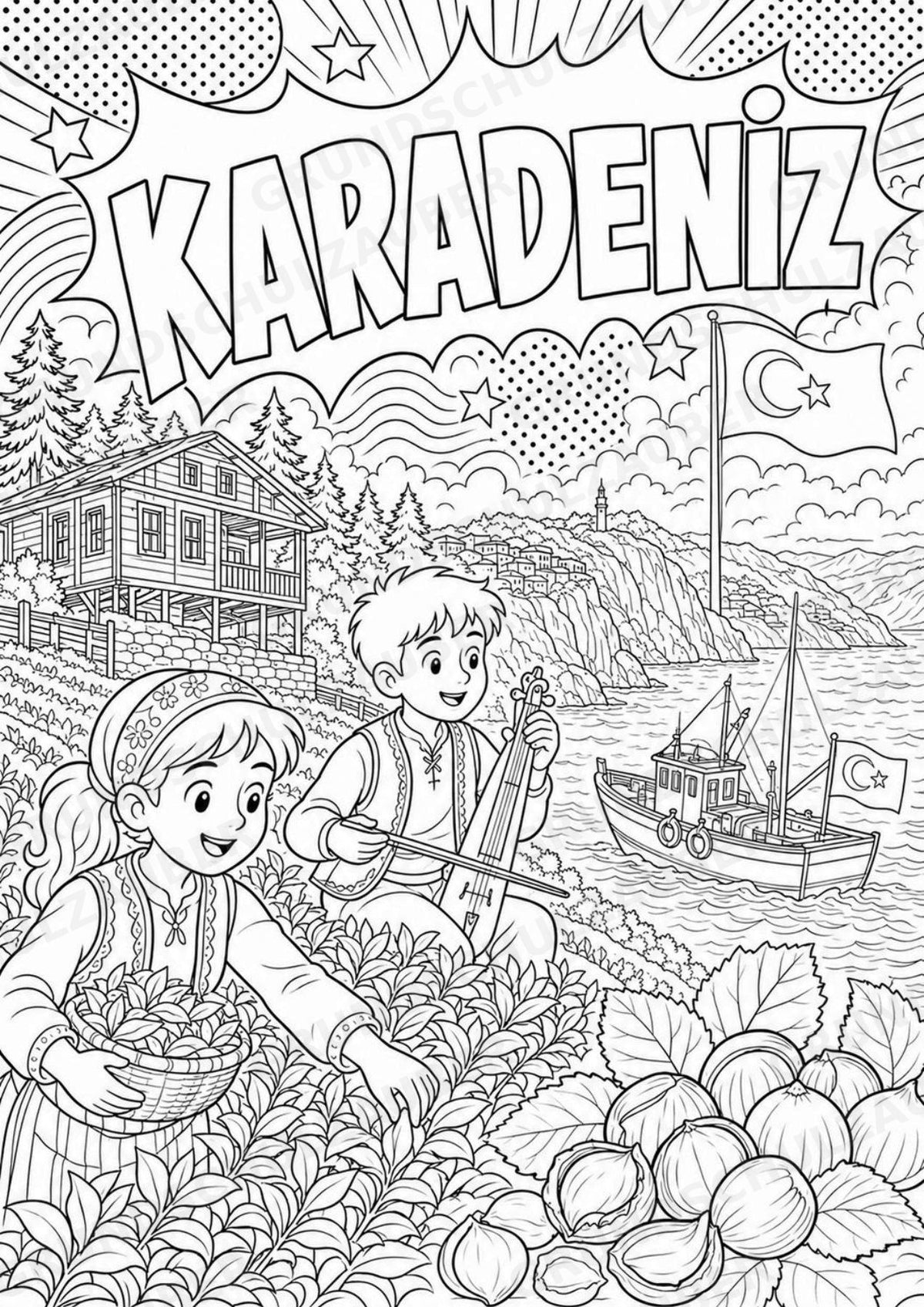 Türkei POP Art Ausmalbilder 15 Malvorlagen – Materialseite 7