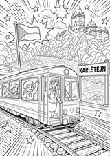 Tschechien POP Art Ausmalbilder 15 Malvorlagen – Materialseite 16