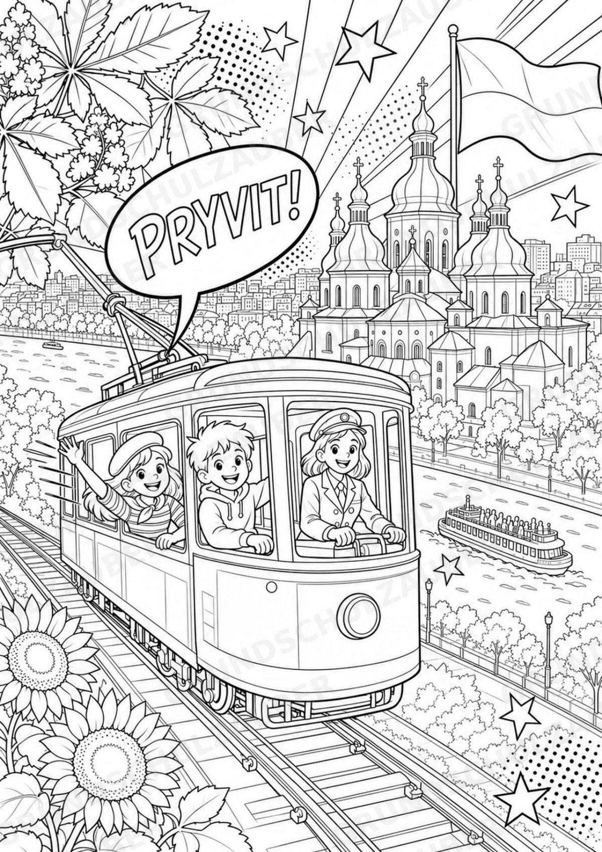 Ukraine POP Art Ausmalbilder 15 Malvorlagen – Materialseite 2