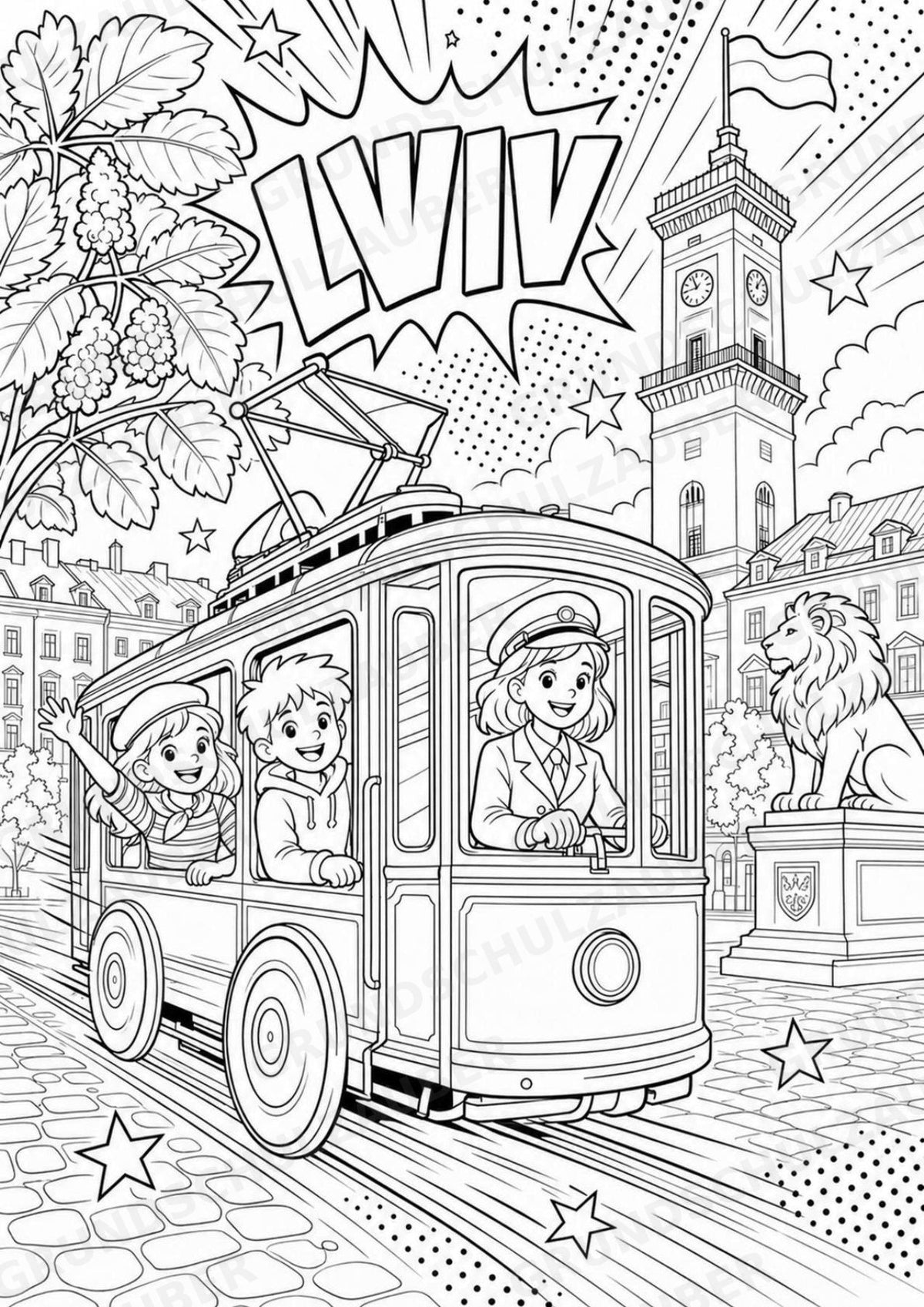 Ukraine POP Art Ausmalbilder 15 Malvorlagen – Materialseite 3