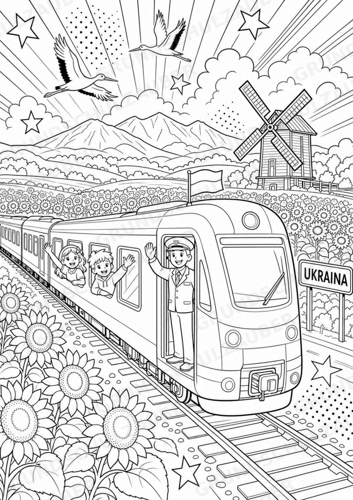Ukraine POP Art Ausmalbilder 15 Malvorlagen – Materialseite 16