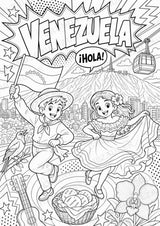 Venezuela POP Art Ausmalbilder 15 Malvorlagen – Materialseite 2