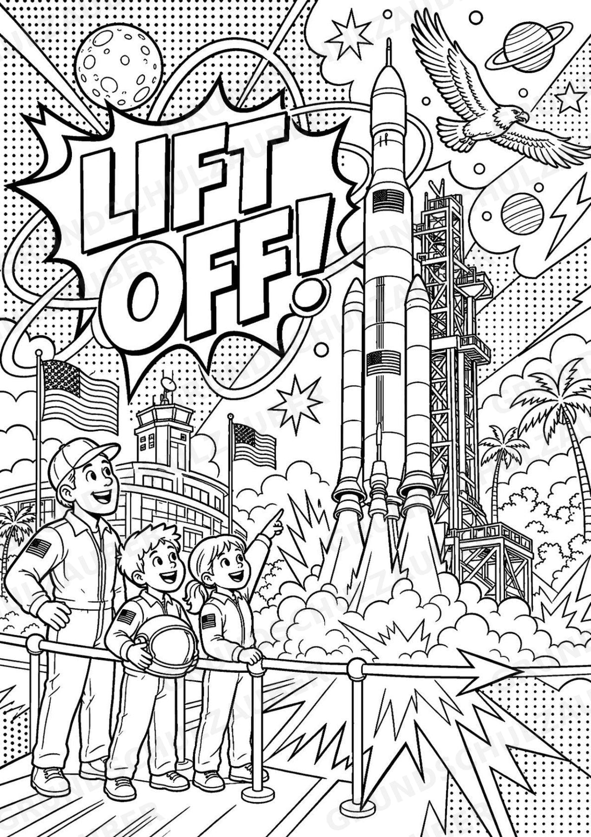 USA POP Art Ausmalbilder 15 Malvorlagen – Materialseite 12