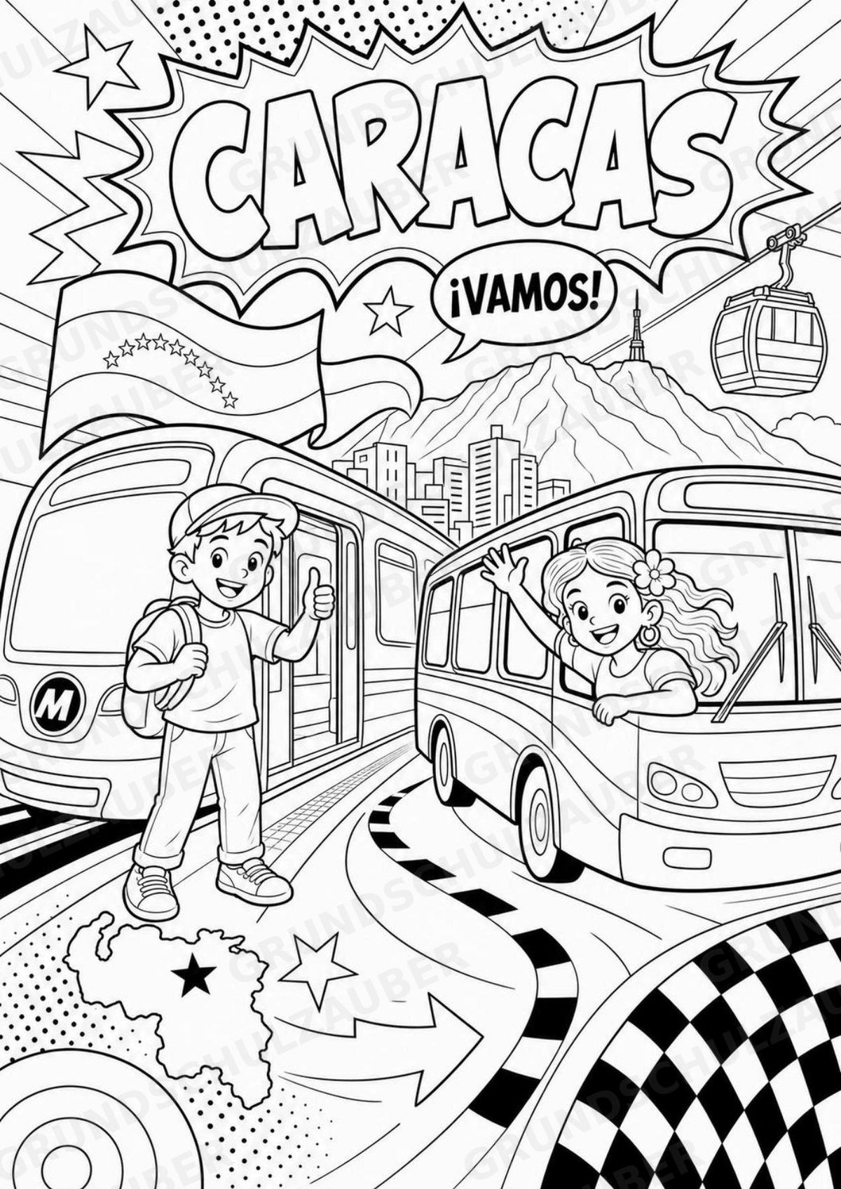 Venezuela POP Art Ausmalbilder 15 Malvorlagen – Materialseite 15