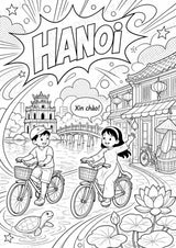 Vietnam POP Art Ausmalbilder 15 Malvorlagen – Materialseite 2