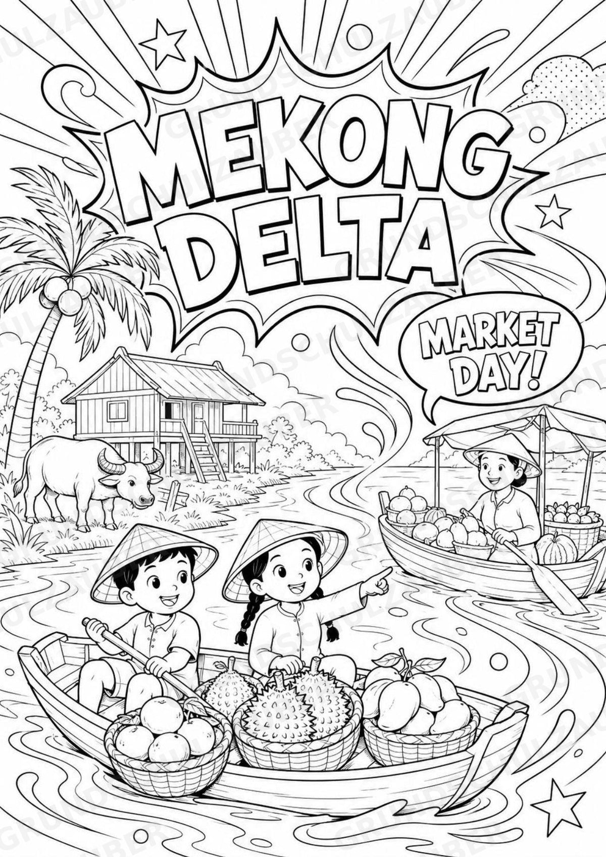 Vietnam POP Art Ausmalbilder 15 Malvorlagen – Materialseite 6