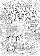 Vietnam POP Art Ausmalbilder 15 Malvorlagen – Materialseite 6