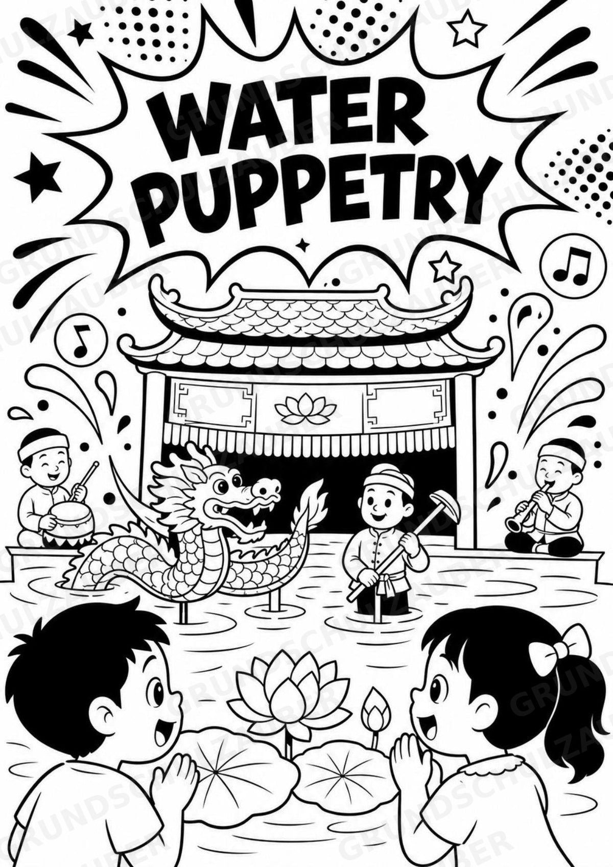 Vietnam POP Art Ausmalbilder 15 Malvorlagen – Materialseite 12