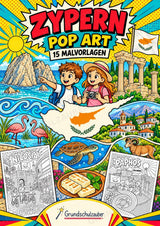 Zypern POP Art Ausmalbilder 15 Malvorlagen – Cover