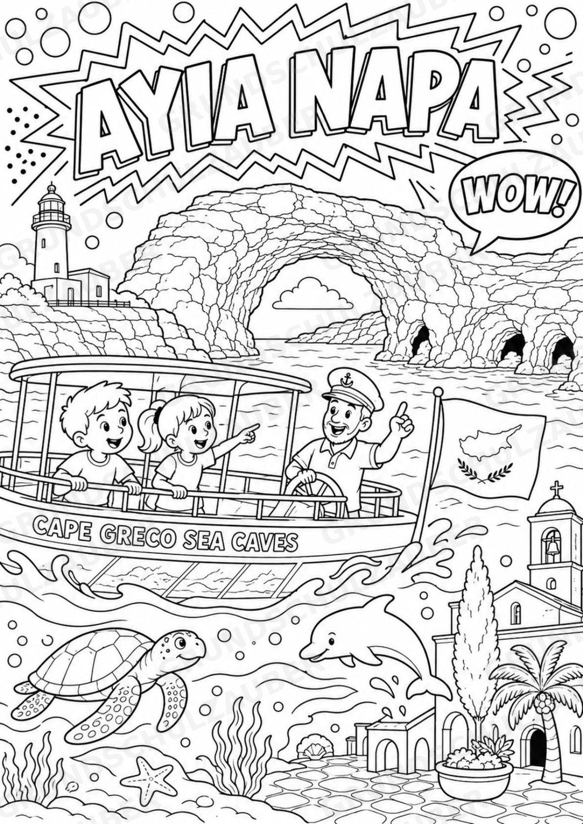 Zypern POP Art Ausmalbilder 15 Malvorlagen – Materialseite 9