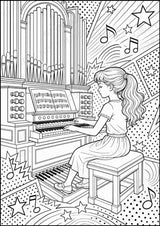 Die Orgel POP Art Ausmalbilder 15 Malvorlagen – Materialseite 3