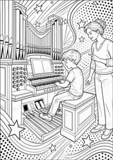 Die Orgel POP Art Ausmalbilder 15 Malvorlagen – Materialseite 5