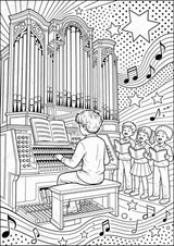 Die Orgel POP Art Ausmalbilder 15 Malvorlagen – Materialseite 11
