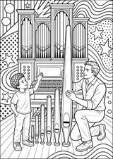 Die Orgel POP Art Ausmalbilder 15 Malvorlagen – Materialseite 12