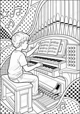 Die Orgel POP Art Ausmalbilder 15 Malvorlagen – Materialseite 14