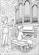 Die Orgel POP Art Ausmalbilder 15 Malvorlagen – Materialseite 15